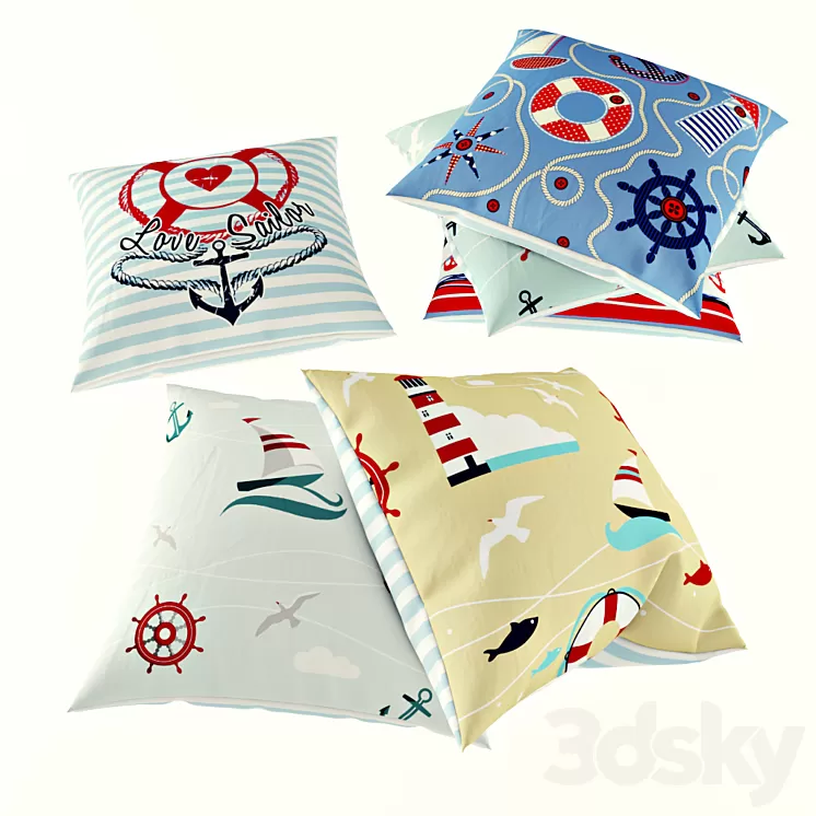 Decorative pillows Children 3D Model