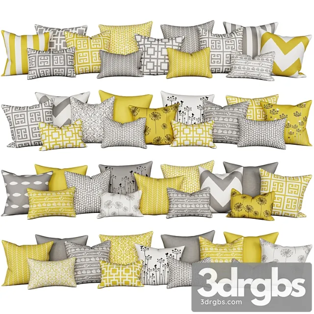 Decorative Pillows For Sofa By Accent Couch Toss 3D Model Free