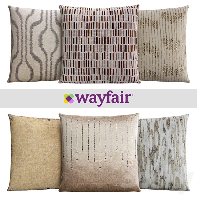 Decorative pillows from Wayfair shop 3DModel
