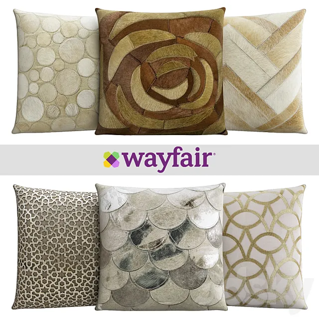 Decorative pillows from Wayfair shop 3DModel