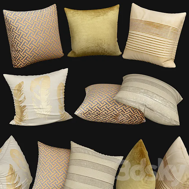 Decorative pillows | No. 026 3D Model