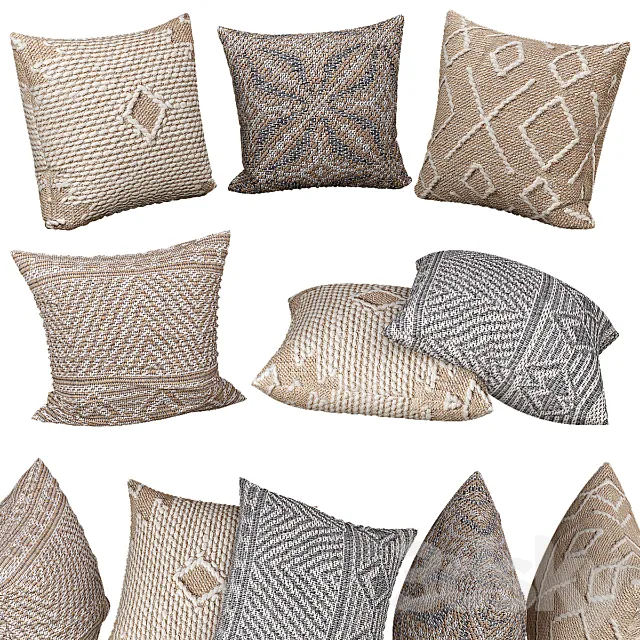 Decorative pillows | No. 058 3D Model