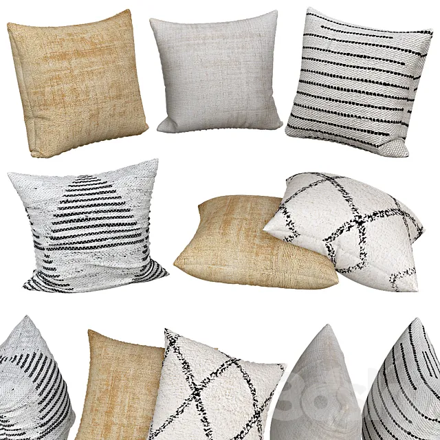 Decorative pillows | No. 060 3D Model