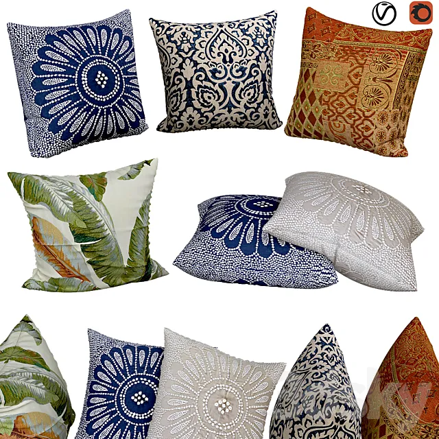 Decorative pillows | No. 068 3DModel
