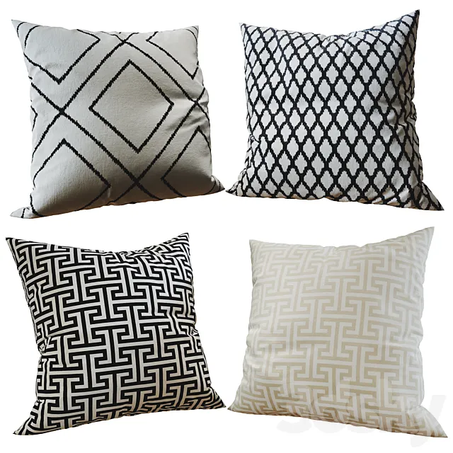 Decorative pillows set 223 Free Download