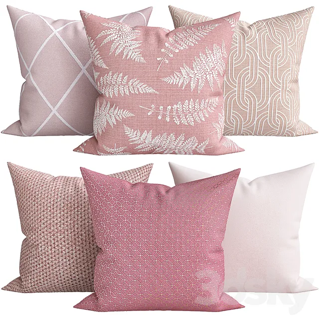 Decorative Pillows v003 3D Model