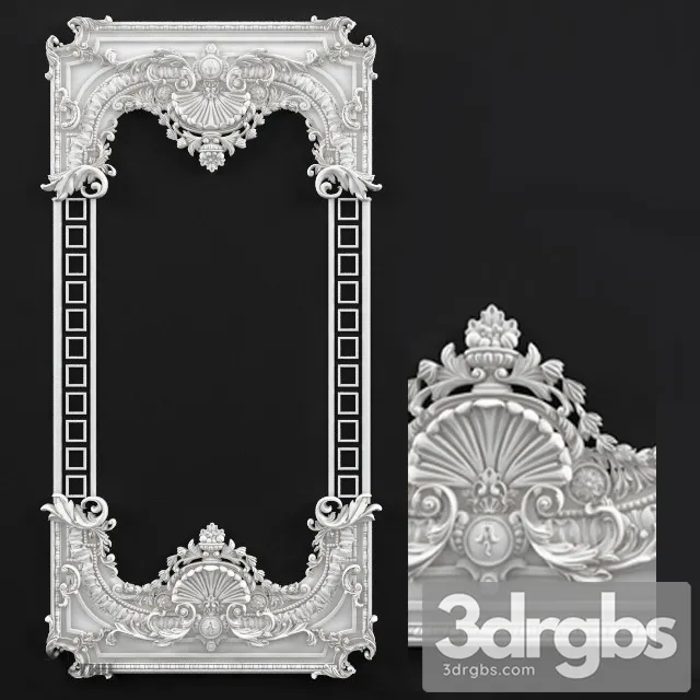 Decorative Plaster 01 3D Model Free