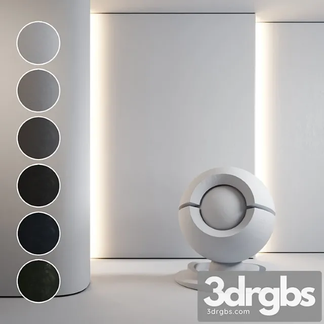 Decorative Plaster 09 3D Model Free