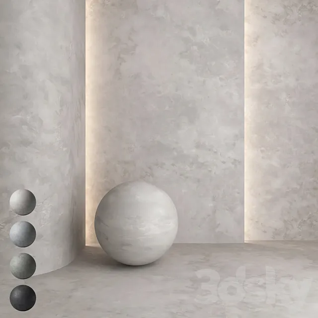 Decorative plaster 32 3D Model