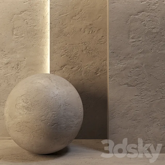 Decorative plaster 3D Model