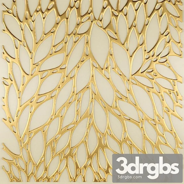 Decorative plaster 3d panel futurism. 3D Model Download