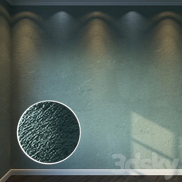 Decorative Plaster 499 - 8K Material 3D Model
