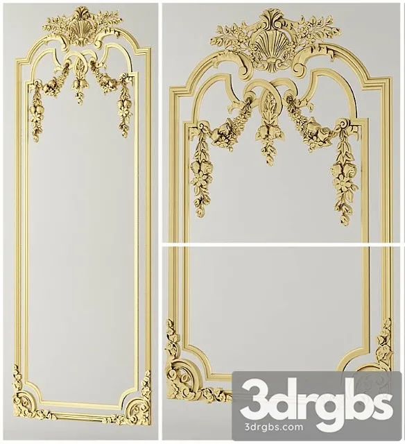 Decorative plaster Adorner de10 3D Model Free