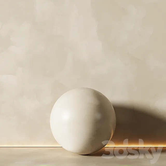 Decorative plaster beige 2 3D Model