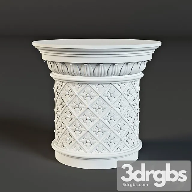 Decorative plaster Capitel - stucco baku 3D Model Free