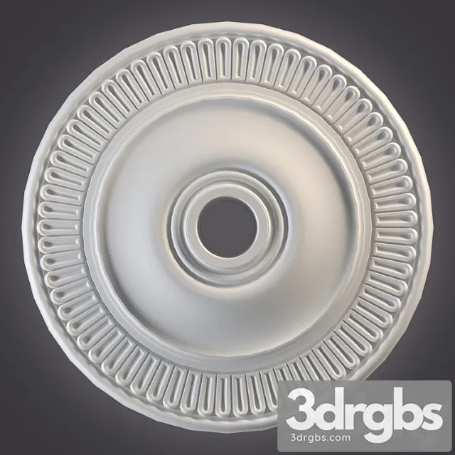 Decorative plaster Ceiling outlet_1 3D Model Free