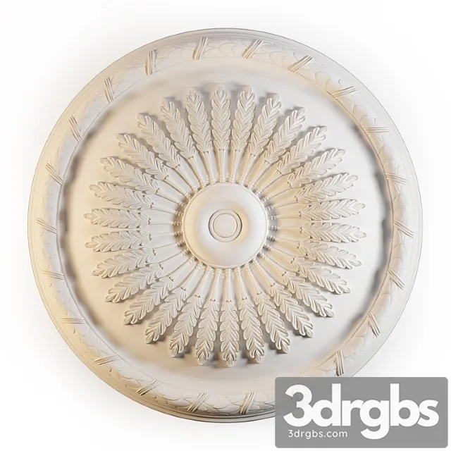 Decorative plaster Ceiling rose perfect b3062 3D Model Free