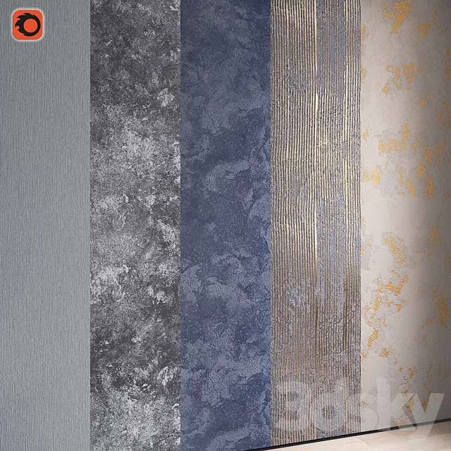 Decorative plaster collection 2 3D Model