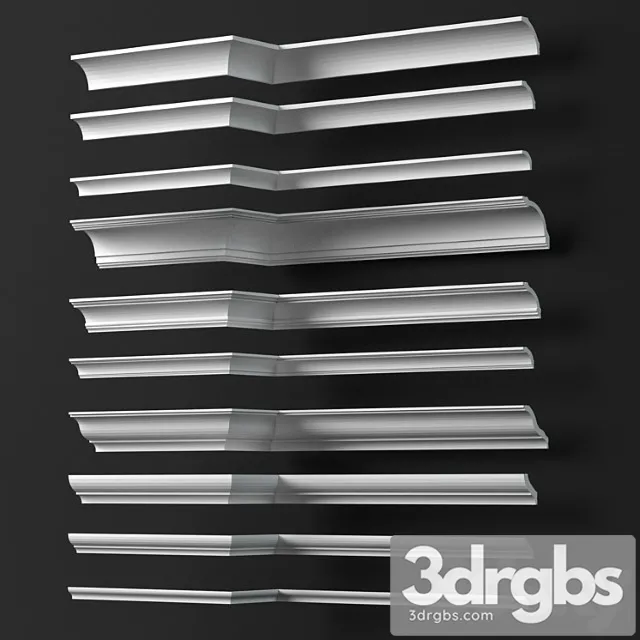 Decorative plaster Collection of cornices - orac decor p.1 3D Model Free