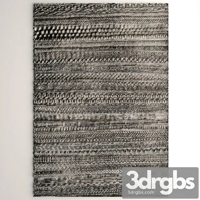 Decorative plaster Decor for wall. panel. 3D Model Free