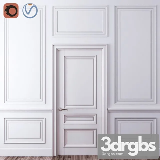 Decorative plaster Decorative molding 04 3D Model Free