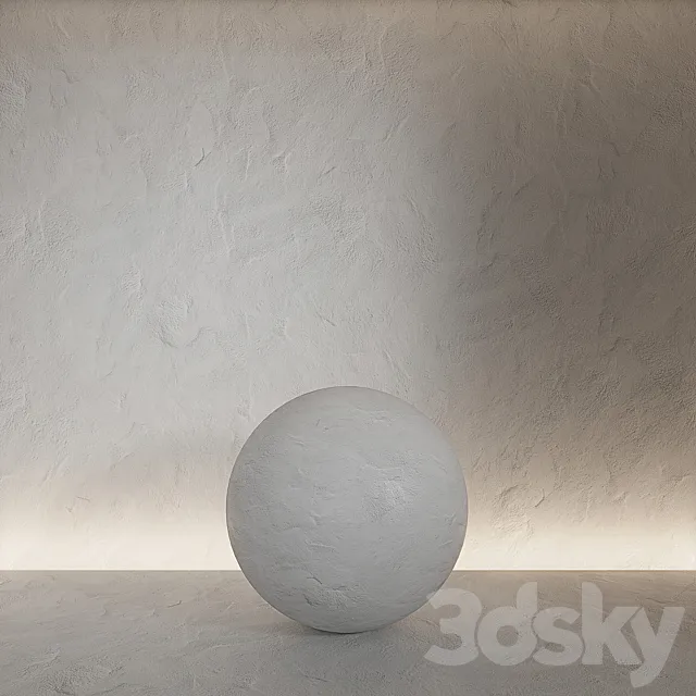 Decorative plaster. Decorative plaster seamless material 3 3D Model