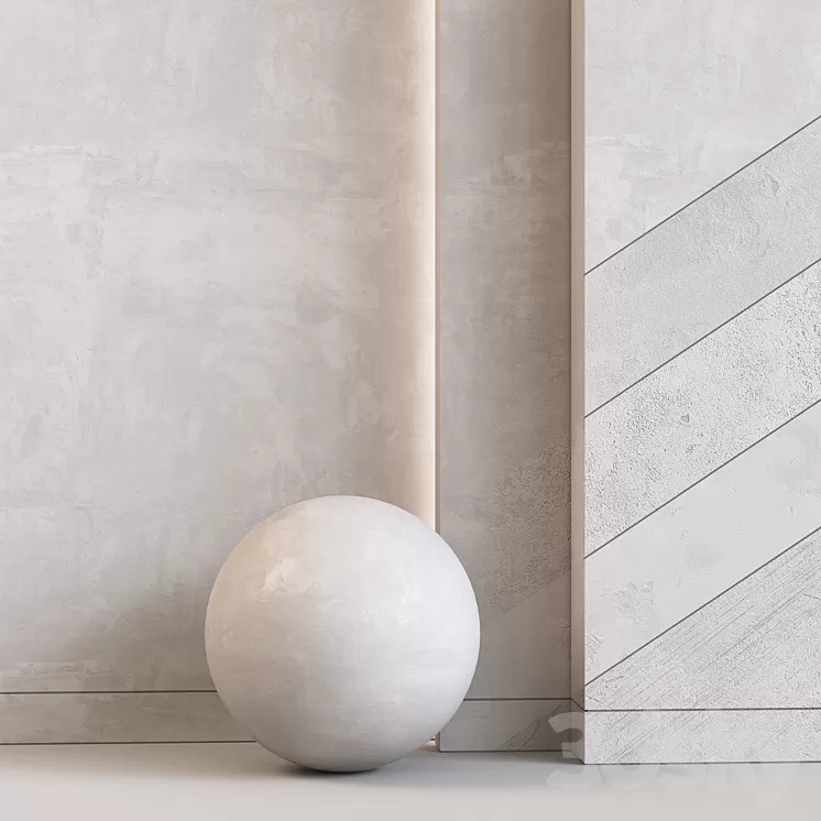 Decorative Plaster design by Sherzod 3D Model Free