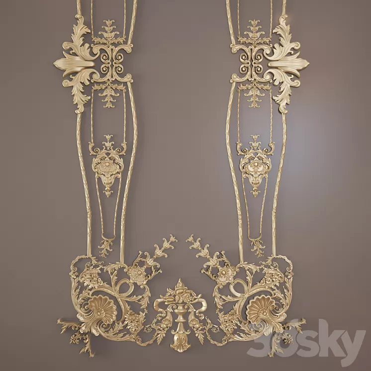 Decorative Plaster Element AM 3D Model