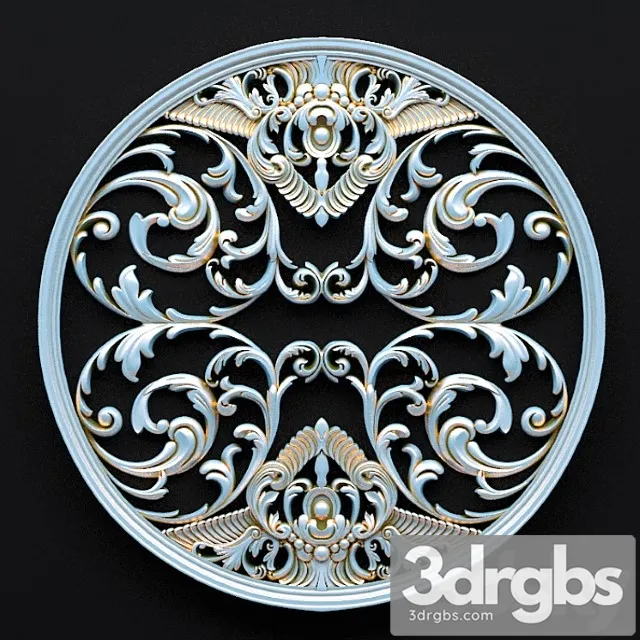 Decorative plaster Kruglidekor 3D Model Free