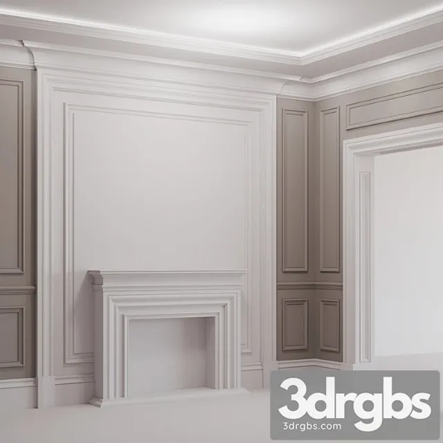 Decorative plaster Plaster stucco 3D Model Free