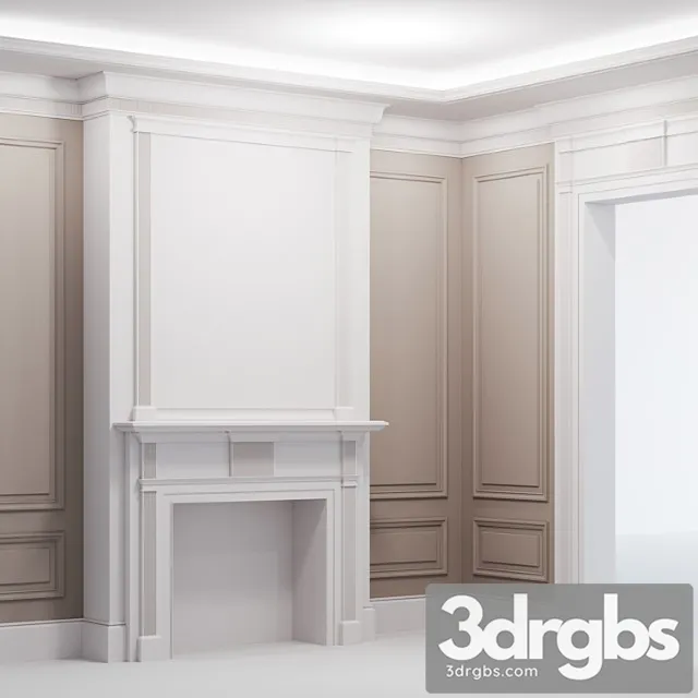 Decorative plaster Plaster stucco_2 3D Model Free