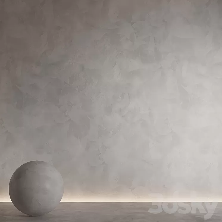 Decorative plaster. Seamless decorative plaster material 3D Model Free Download
