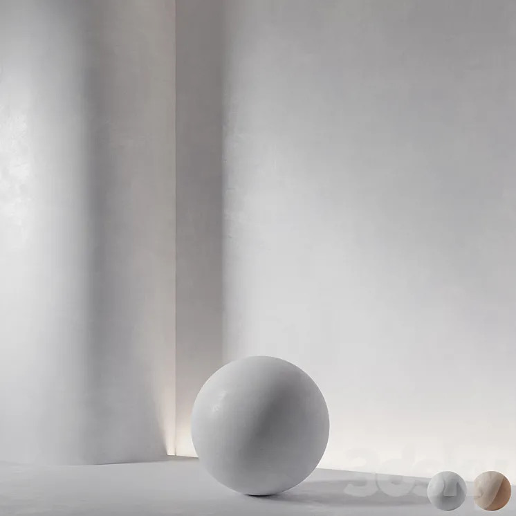 Decorative plaster. Seamless decorative plaster material 94 3D Model Free