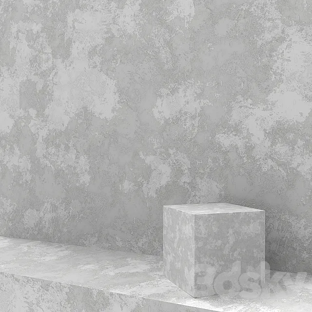 Decorative plaster. Shelk 3D Model