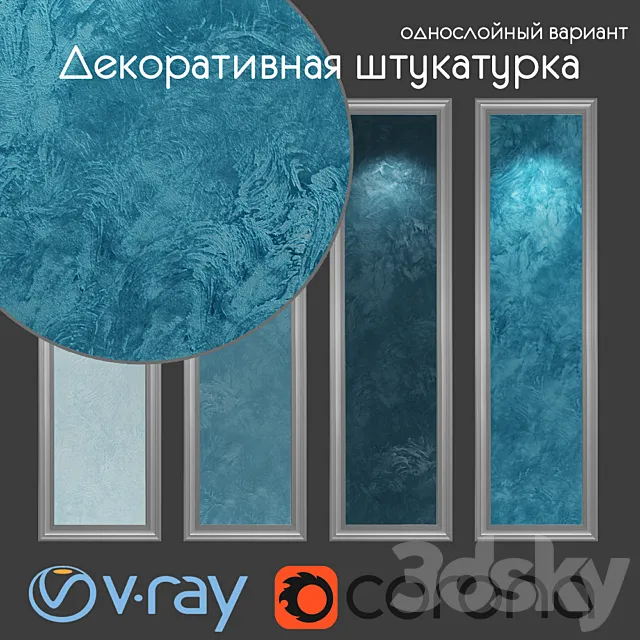 Decorative plaster. single layer 055 3DModel