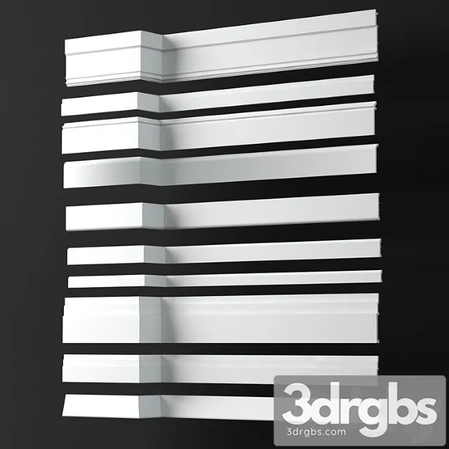 Decorative plaster Skirting boards collection - orac decor p.3 3D Model Free