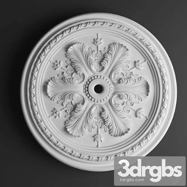 Decorative plaster Torus stil.rozetka art.108 3D Model Free
