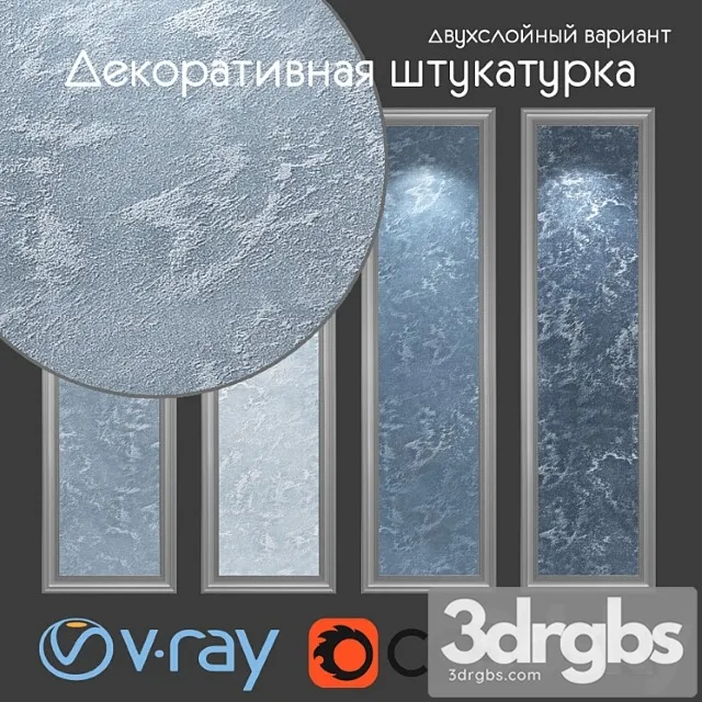 Decorative Plaster Two Layer Variant 508 3D Model Free