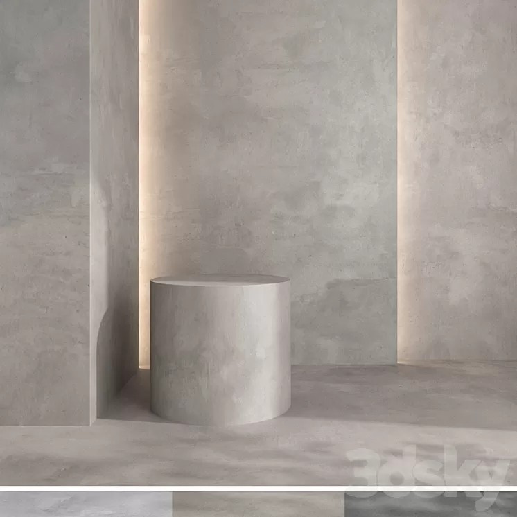 Decorative plaster v08 3D Model