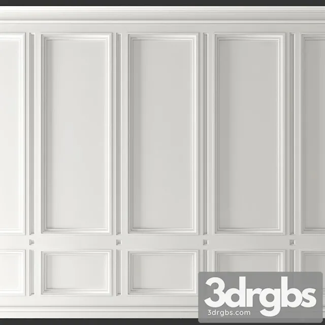 Decorative plaster Wall molding_1 3D Model Free