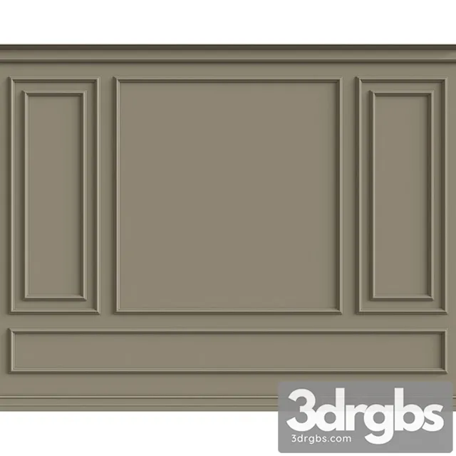 Decorative plaster Wall molding_1_2 3D Model Free