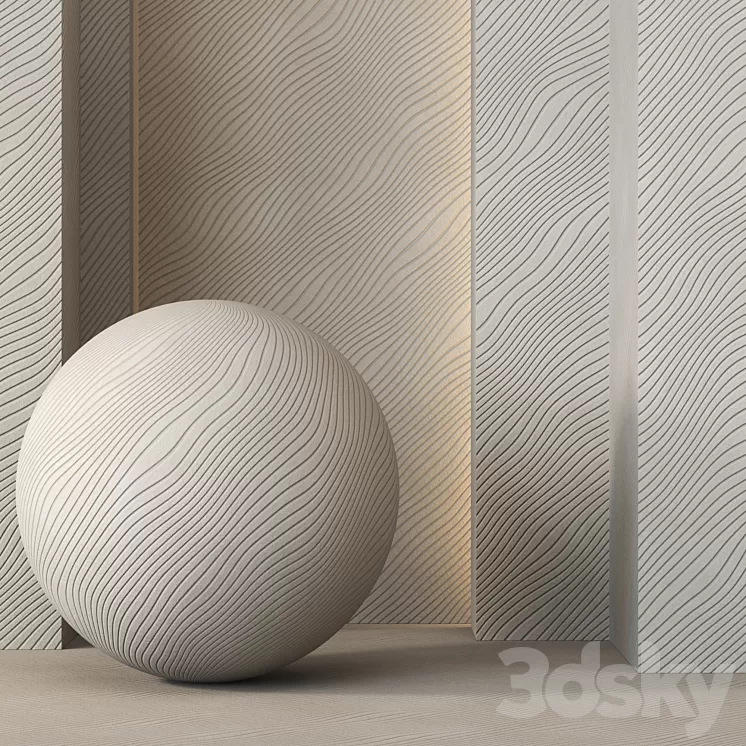 Decorative Plaster wall Texture - 4K - Seamless 3D Model Free