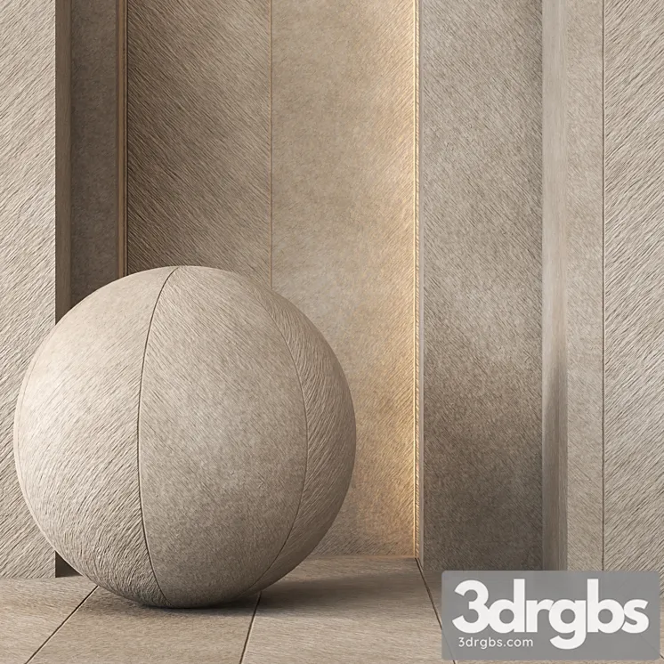 Decorative plaster wall texture - 4k - seamless 3D Model Free