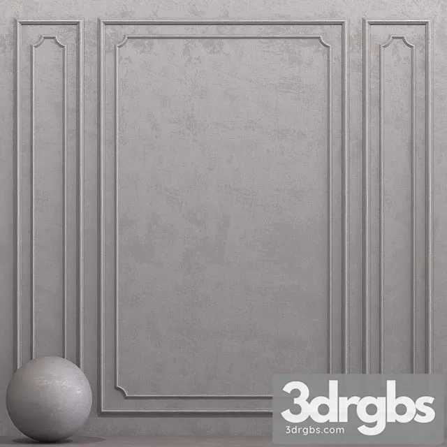 Decorative Plaster With Molding 15 3D Model Free