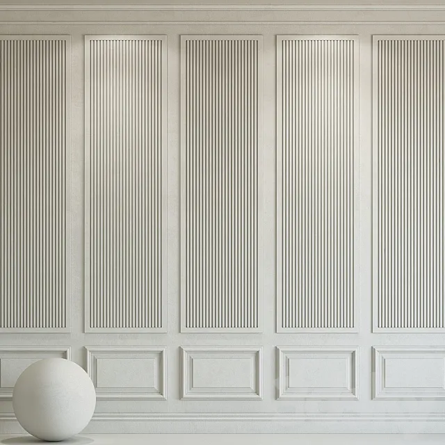 Decorative plaster with molding 178 3D Model