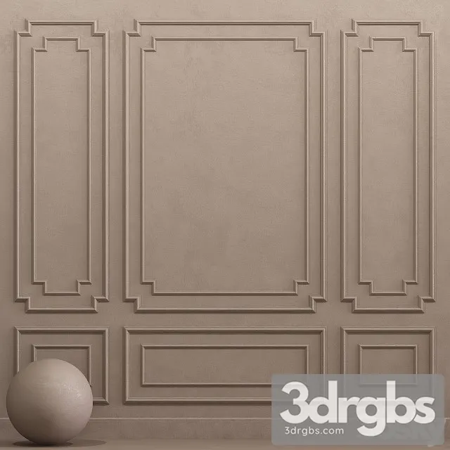 Decorative Plaster With Molding 21 3D Model Free