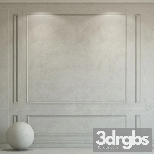 Decorative Plaster With Molding 221 3D Model Free