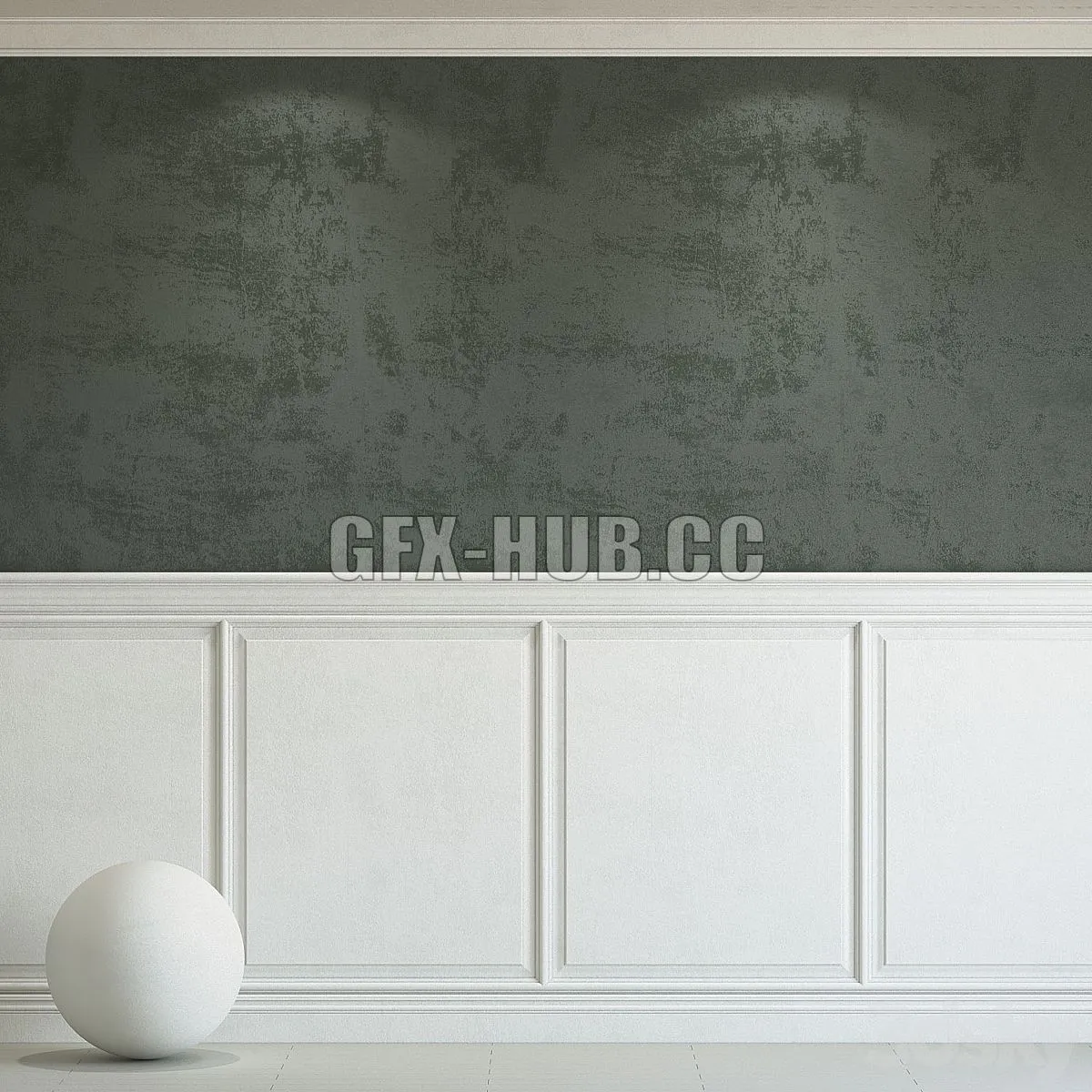 Decorative plaster with molding 249 3D Model