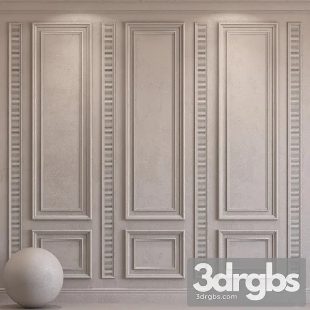 Decorative Plaster With Molding 28 3D Model Free