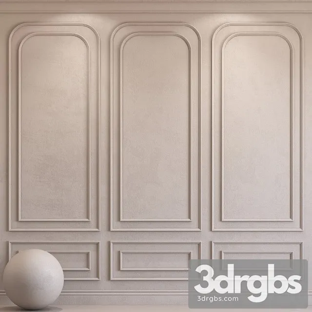 Decorative Plaster With Molding 33 3D Model Free